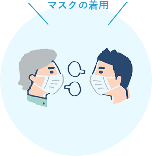 マスク着用の画像