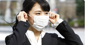 マスクの着用画像